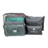 Packing Cube GunMetal Grey - 6 Piece Mesh and Non-Mesh Bags