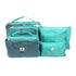 Packing Cube Turquoise Green - 6 Piece Mesh and Non-Mesh Bags