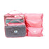 Packing Cube Candy Pink - 6 Piece Mesh and Non-Mesh Bags
